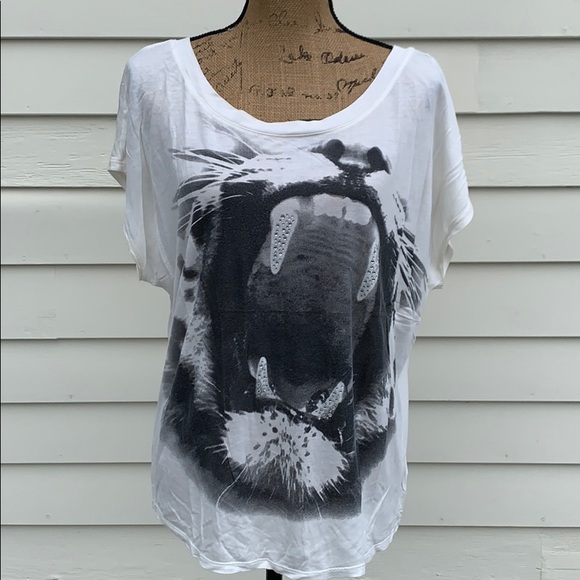 Express rhinestone top size large - Picture 1 of 3